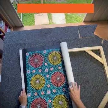 How to frame a large canvas