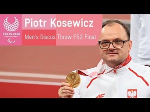 Kosewicz Wins Gold for Poland in Men's Discus Throw F52 Final | Athletics | Tokyo 2020 Paralympics