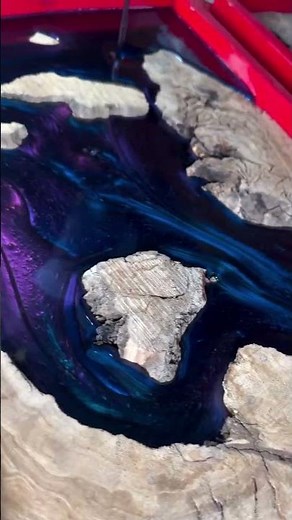 Modern epoxy walking canes. How it’s made. #walkingsticks #walkingcane