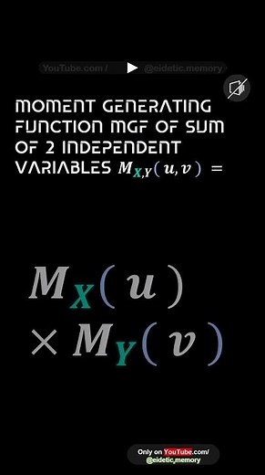 Moment Generating Function MGF Of Sum Of 2 Independent Variables , { , } = # Maths ! St
