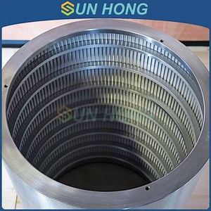 [Hot Item] Paper Pulp Screening Inflow Outflow SS316 Pressure Screen Basket
