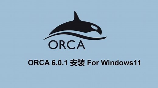 ORCA 6.0.1 安装 （适用于Windows系统）