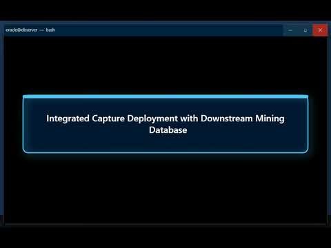 Oracle GoldenGate Integrated Capture Deployment with Downstream Mining Database