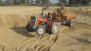 43K views · 1.6K reactions | The tractor is having a hard time climbing with the trolley | Fun Time | Facebook