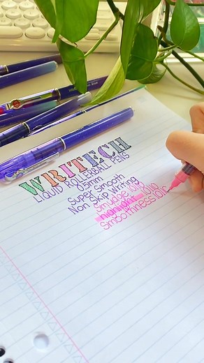 Every color of the liquid rollerball pen is irresistible! 💖 Which one is your favorite? #writech #stationery #stationerylove #stationeryaddict #stationerylovers #rollerballpen | Writech