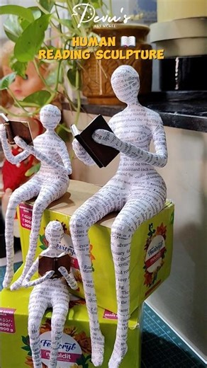 human bookreading sculpture 🥰✨