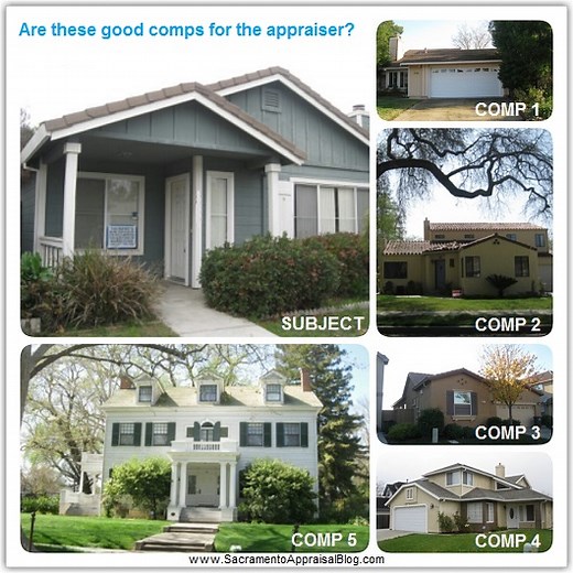 5 things to know about appraisers choosing comps - Sacramento Appraisal Blog