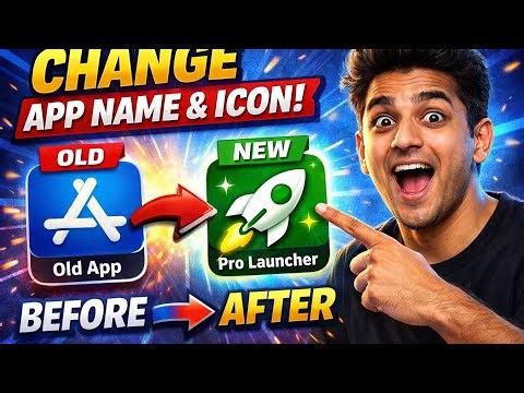 Turn Any App Into Custom App 🔥 Name & Icon Change Trick