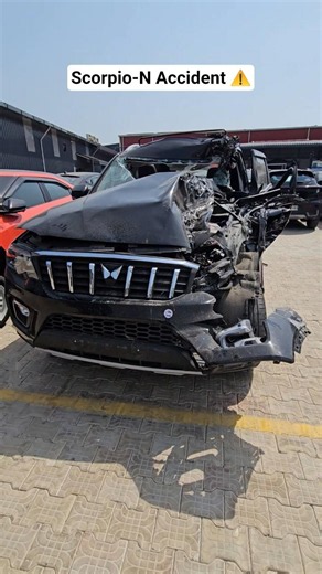 Drive Safe 🙏 Scorpio-N Brutal Accident ⚠️ #shorts #Scorpio-N #roadsafety