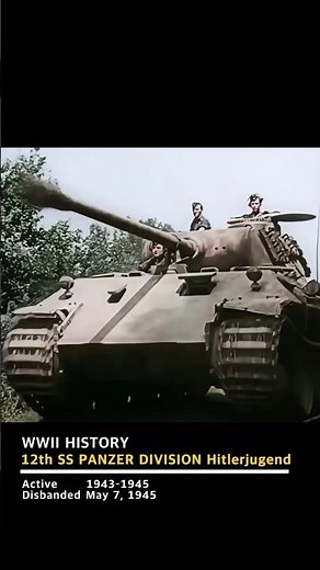 12th SS Panzer Division Hitlerjugend German armoured division of the Waffen-SS during WW2 #military