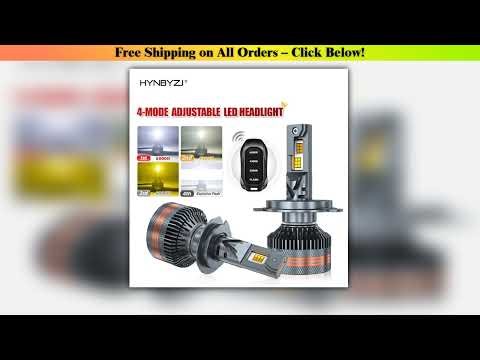 2pcs High Power LED Tri-Color LED Headlights with Remote H1 H11 9005 9006 H7 LED Blud H4 Canbus &