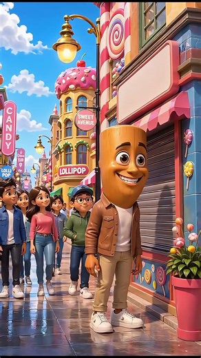 Tun Tun Sahur Opens a Candy Shop! 🍭 #trending #animation #viral #brainrot #funny #ytshorts #cartoon