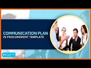 Communication Plan in Procurement: A Complete Template Walkthrough