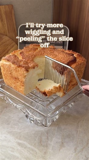 ere’s my first attempt at using a vintage angel food cake comb.