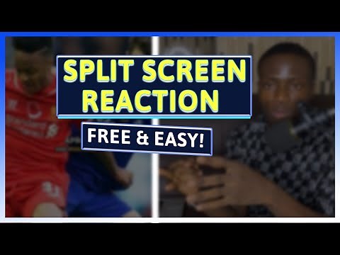 How to Make a Split Screen Reaction Video (Beginner-Friendly & Free Tools!)