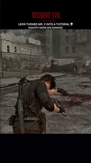 Leon Turned Mr. X Into a Tutorial 💀 #residentevilrequiem