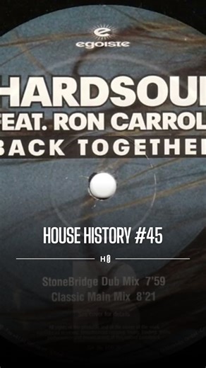 Hardsoul – “Back Together” stands as one of the defining soulful house tracks of the early 2000s. Produced by Dutch duo Roog and Greg van Bueren, the record blends warm Rhodes chords, live-sounding instrumentation and a smooth, uplifting groove that became a staple across house clubs worldwide. What truly elevated the track was Ron Carroll’s unforgettable vocal performance: powerful, gospel-influenced, and full of emotion. His delivery turned “Back Together” into an anthem about unity, love, and