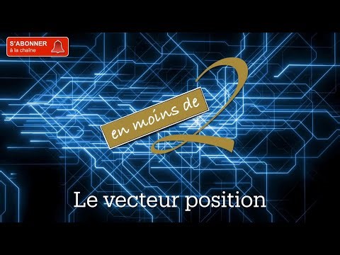 Le vecteur position en Terminale