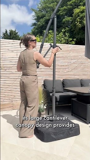 How to use the VonHaus 3m Cantilever Parasol, Base & Cover Set #parasol #sunshades