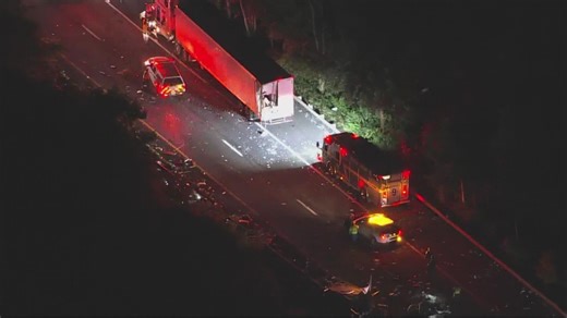 Tractor-trailer crash causes closure of all eastbound lanes on portion of Interstate 66