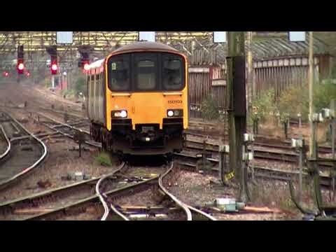 Class 150 Northern diesel unit 150103 arrives at Preston bay platform