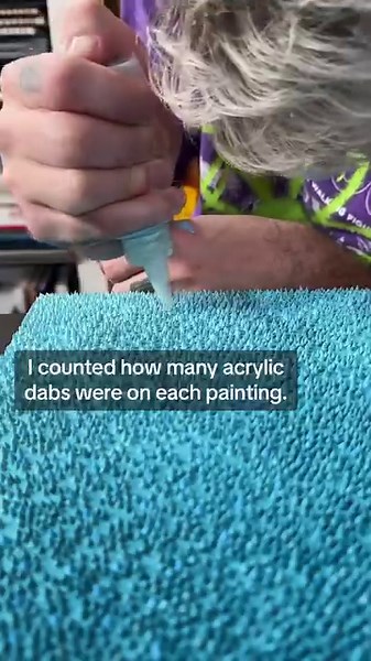 58K views · 361 reactions | Did you know I count every single acrylic dab?? It’s fun when I’m able to reflect on finished paintings and draw comparisons between the two! Which one of these paintings do you think has more?? #counting #acrylicpainting #paintingtips | Zach Frank | Facebook