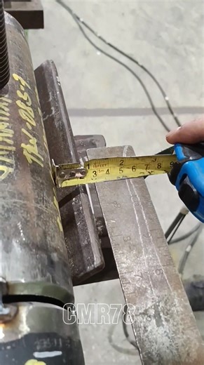 Installing weldneck flange to eccentric reducer 3"X2" inch and squaresness verification #fabricator #alignment #pipe #fabrication #fitupproccess | Christopher Rejano