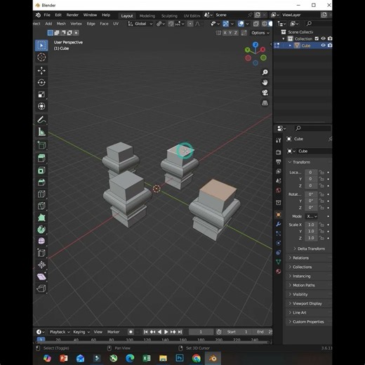 Multi Scaling in Blender #scaling #blender #tutorial