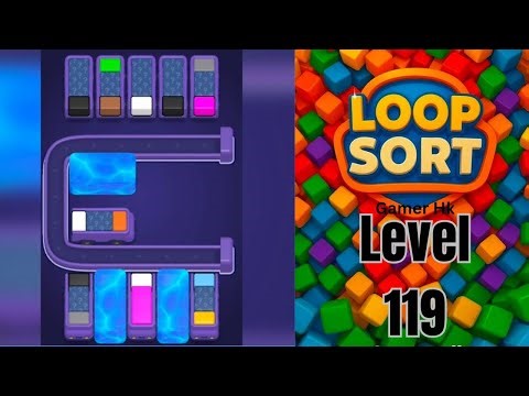 Loop Sort Level 119 Super Hard level Walkthrough Solution 