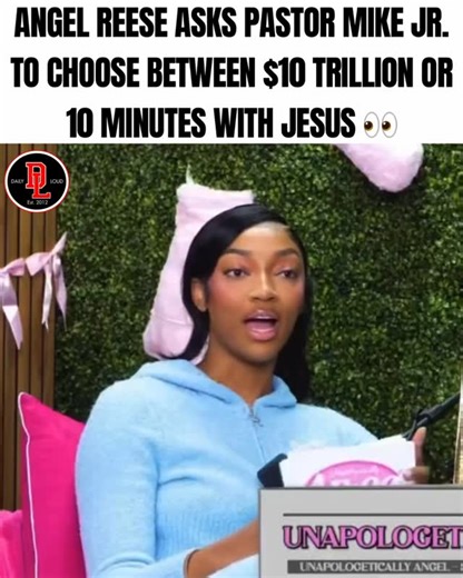 Daily Loud on Instagram: "#AngelReese asks Pastor Mike Jr. to choose between $10 trillion or 10 minutes with Jesus: ‘‘Give me the $10 trillion—I’ll give Jesus 10%’’ What’re you taking??! 👀🤔"