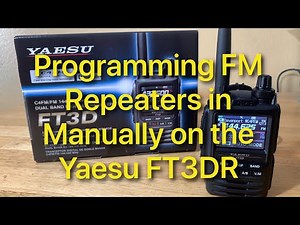 Yaesu FT3DR How To Manually Input FM Repeaters