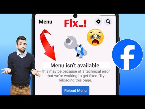 How to Fix Facebook Menu isn’t available | There may be a technical error problem in Facebook