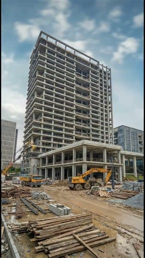 Building Construction Timelapse Over Long Time | #towerproject #architecturevideo #satisfyingbuild