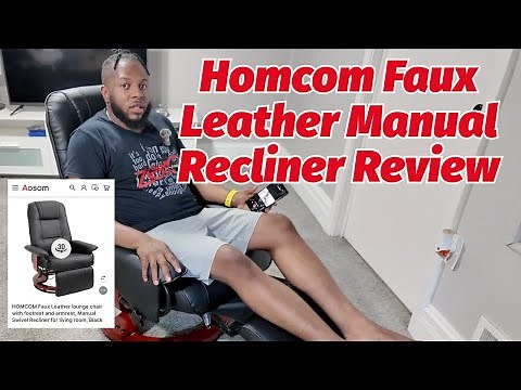 Homcom Faux Leather Manual Recliner Review #furniture #diy #lifestyle