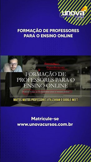 Curso de Formação de Professores para o Ensino Online Gratuito | Unova Cursos