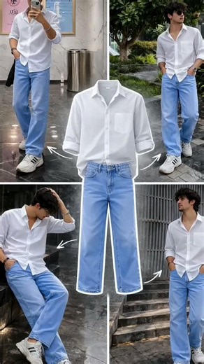 Black Shirt & Blue Jeans Outfit Ideas for Men | Minimal Men's Fashion 2026 | Casual Style