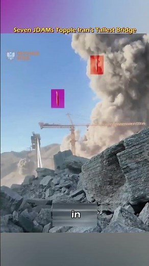 Seven 2,000‑lb JDAMs Destroy Iran’s Tallest Bridge! B1 Strike Footage