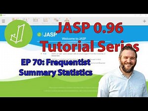 JASP Tutorial: Summary Statistics Module, New Frequentist Stats! (Ep 70)