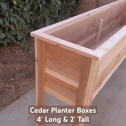 Long Cedar Planter Boxes #planterbox #WesternRedCedar #wood
