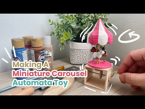Handmade Spinning Carousel Automata Toy Making Process