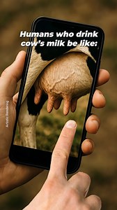 80K views · 1.7K reactions | Drinking cow’s milk is udderly creepy… | PETA (People for the Ethical Treatment of Animals) | Facebook