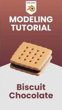 Biscuit Chocolate - Blender 4.2 3D Modeling Tutorial #blender #blendergameengine #blender3d