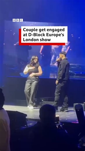 BBC London on Instagram: "💍 'Will you marry me?' This is the moment a couple were filmed getting engaged in front of thousands at @dblock_europe show at London's O2 Arena. The moment was captured by fans at the group's hometown show during their PTSD-2 Tour on Tuesday. 🤔 Would you do something like this, or is it not for you? #London #LondonLife #Proposal"