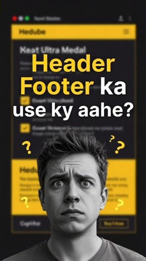 Header Footer ka use ky aahe? | HTML Explained in Marathi #htmltags #header#footer#website#marathi