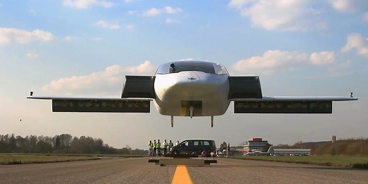 This all-electric jet takes off like a helicopter and can reach speeds of 180mph