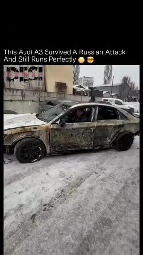 Desi Namaa on Instagram: "This car was hit by blast force and fire, yet it still starts, idles, and drives.⚙️❄️ The exterior was heavily damaged and scorched, windows shattered, body panels torn apart, but the engine, transmission, and core systems remained operational despite conditions no civilian vehicle is ever designed to face. It's a rare, almost unbelievable case of mechanical survivability under extreme circumstances, showing how much modern drivetrains and structural layouts can sometim