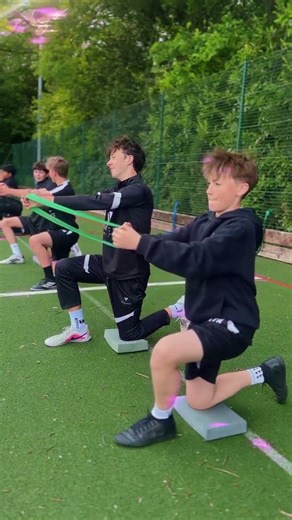 SOMETIMES YOU HAVE TO RESIST 🔥🚀 . . . Starting resistance band training young helps young footb...