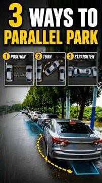 3 Ways to Parallel Park! #parking #parallelparking #parkingtips