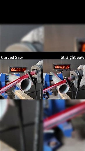40% Faster Cut! Curved vs Straight Reciprocating Saw Blades on Steel #sawblade