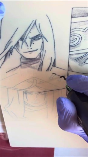 Nivel Hokage desbloqueado / Tatuando a Hashirama en piel sintetica #FanArt #Tattoanime